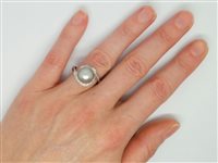 Anello Lorenza Gioielli Donna Contrarie' Con Perla Tahiti in Oro bianco Perla AN182916-14 - AN182916-14